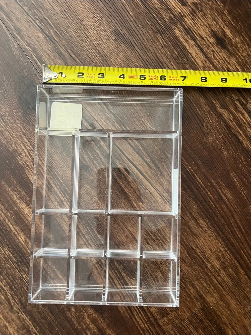NWT Clear Acrylic Makeup Organizer Tray - Clear